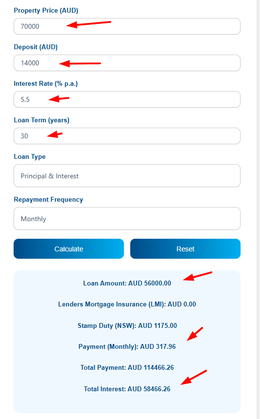 Australian Mortgage Calculator
